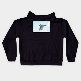 Pelican in Flight Kids Hoodie